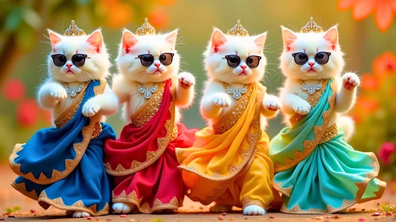 बिल्ली डांस | Cutest Cat videos funny dance🤣💃Videos for cats #funny #dancingcat #cat @Meow_cat99